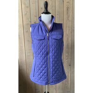 Royal Robbins M Women's Vest Quilted Full Zip Navy Blue Medium